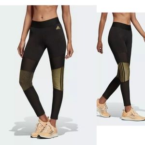 adidas glam clorblocked Black leggings XS
